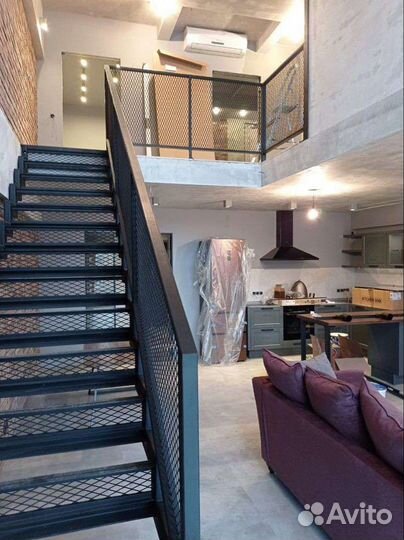 Лестница в стиле лофт