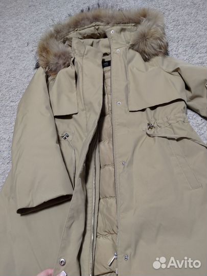 Парка с натуральным мехом 48 50