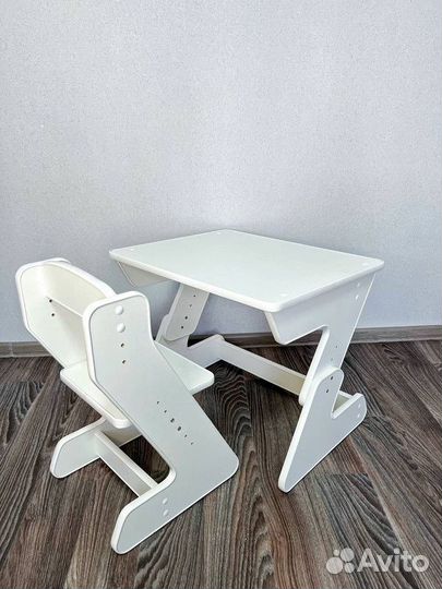 Растущий стул со столом/детский стул и стол