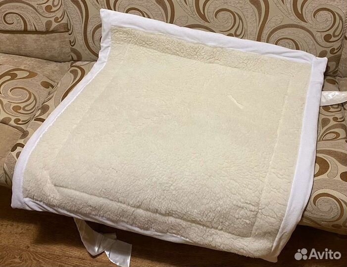 Тёплое одеяло на овчине для новорожденного