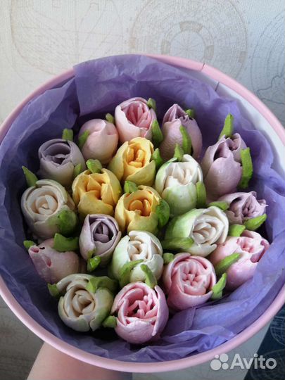 Цветы из зефира на день рождения