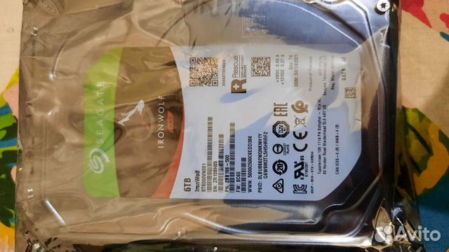 Жесткий диск Seagate lronwolf 6tb