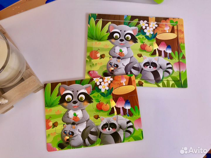 Детские пазлы пакетом