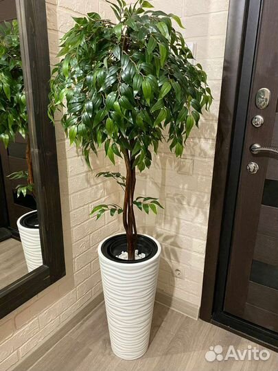 Искусственное дерево в кафе офис домой