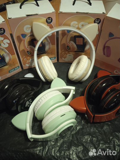 Детские наушники кошечка