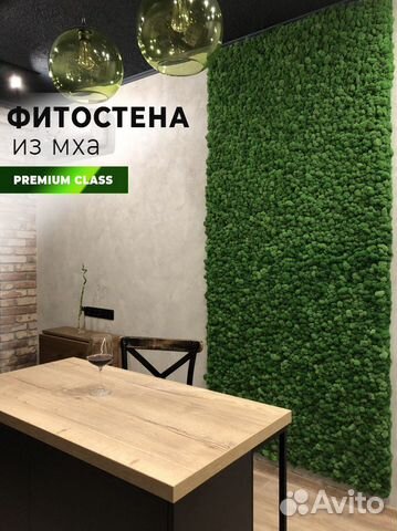 Фитостена из мха на кухню