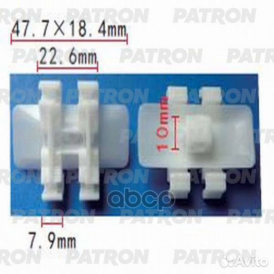 Клипса пластмассовая mercedes применяемость: фи