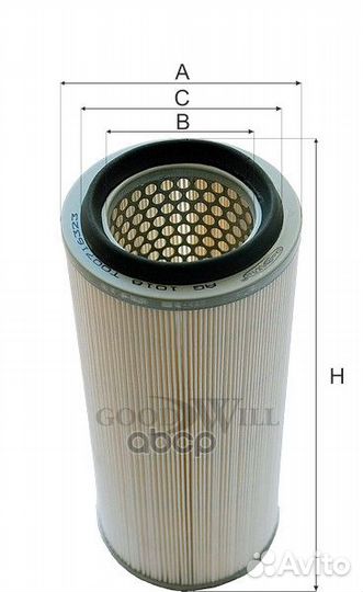 Фильтр воздушныйkubota AG1018 Goodwill