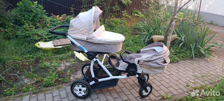 Коляска 2 в 1 aroteam для двойни