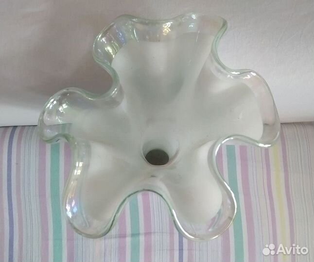 Ваза стеклянная с рисунком