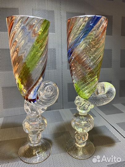 Винтажный хрустальный бокал кубок «Тамада» СССР