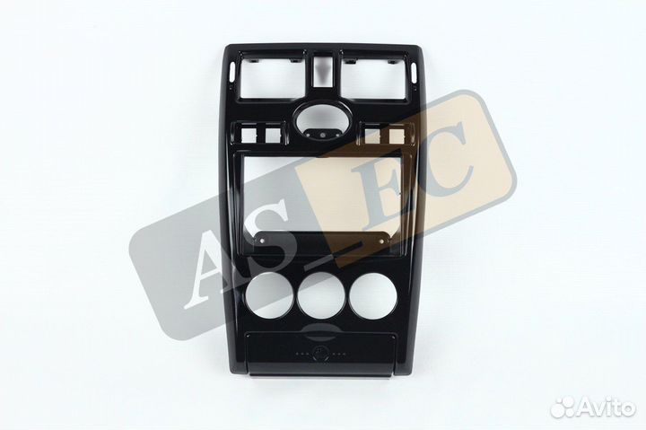 Консоль 2170 приора 2 din чёрный глянец