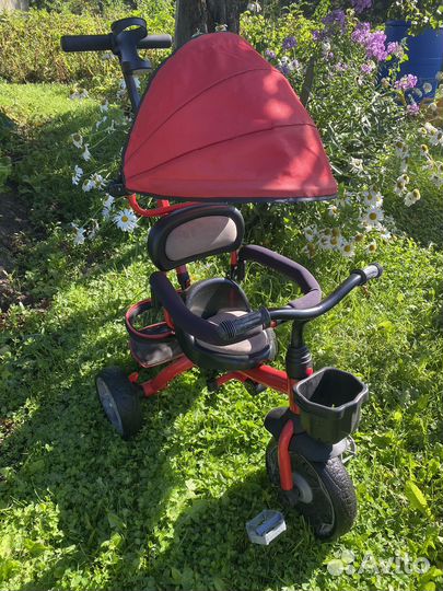 Детский велосипед коляска трехколесный