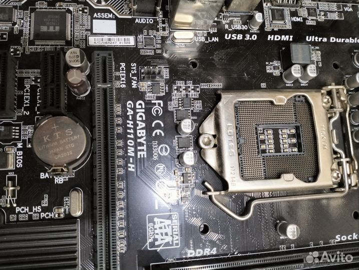 Материнская плата gigabyte ga-h110m-h