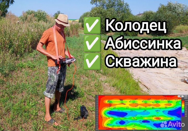 Поиск воды на участке прибором