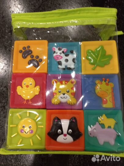 Кубики резиновые мягкие