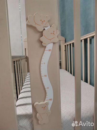 Детская кроватка можга с поперечным маятником