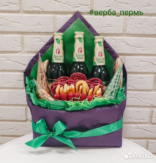 Мужской букет, вкусный подарок, букет закуска