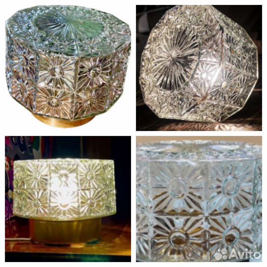 Бра винтаж хрусталь, Veb narva, 2