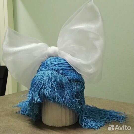 Парик новогодний Мальвина. Ручная работа