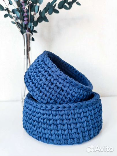 Корзины вязанные