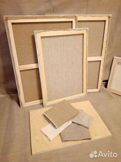 Льняные холсты на подрамнике