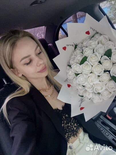 Букеты из 25 35 51 101 розы, цветы с доставкой