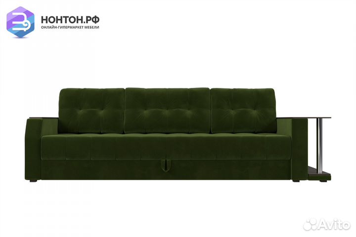 Диван еврокнижка Атлантида с баром микровельвет зе