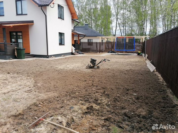 Вспашка, расчистка участка