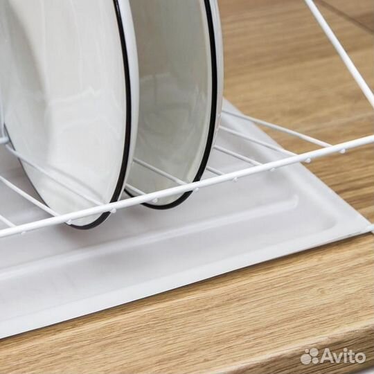 Сушилка для посуды с поддоном, 382437 см, цвет бел