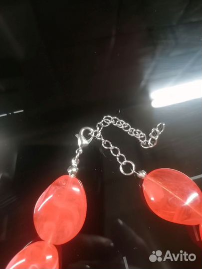 Бусы кошачий глаз