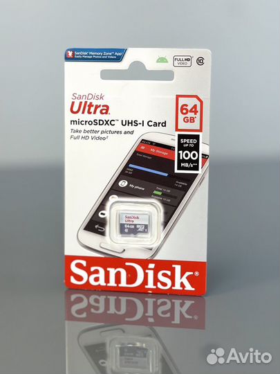 Карта памяти MicroSD SanDisk Ultra