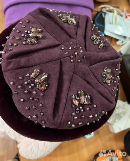 Шапка женская из экомеха