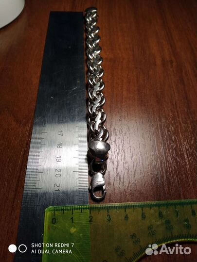 Серебряный браслет мужской