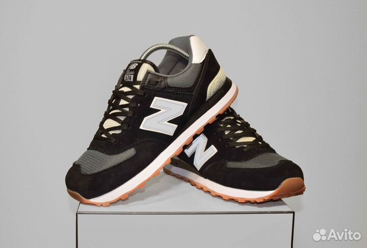 New Balance 574 Classic (42-46, Черно-белые)