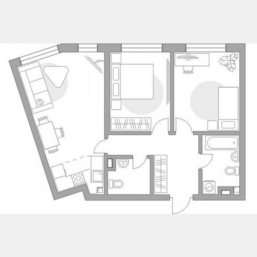 2-к. квартира, 64,1 м², 14/32 эт.