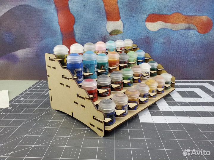 Стойка для красок 28 баночек