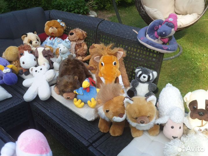 Огромное колличество мягких игрушек