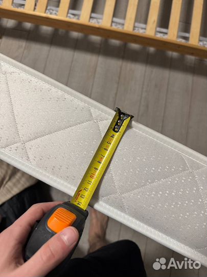 Односпальная кровать Икеа 90x200 с матрасом Аскона