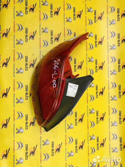 Фонарь задний левый peugeot 206