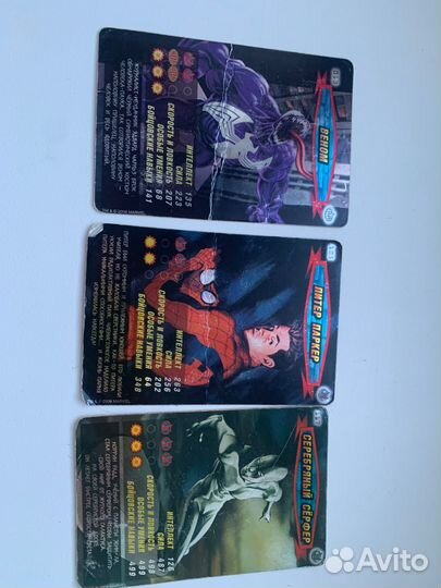 Карточки человек паук герои и злодеи 1 серия