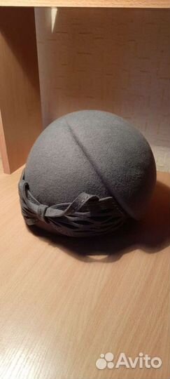 Шляпа-берет фетровая женская с бантиком из февраля