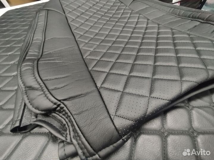 Чехлы KIA Rio II HB Экокожа ромб Автопилот