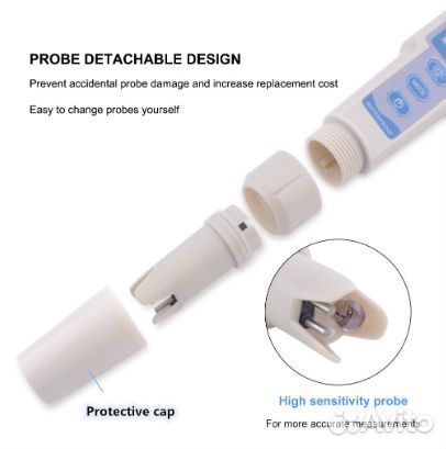 4 в 1 цифровой PH TDS EC