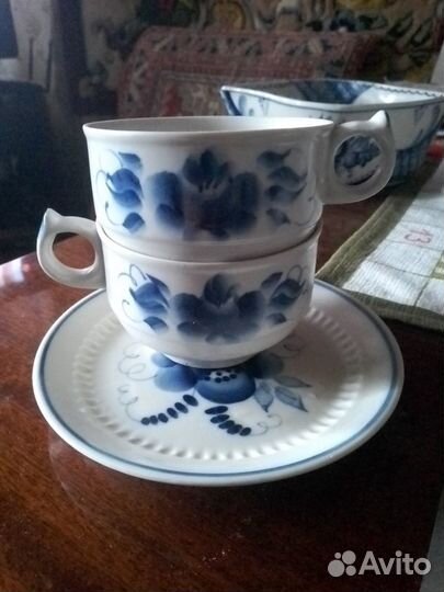 Гжель Чашка Салатник Конфетница и др