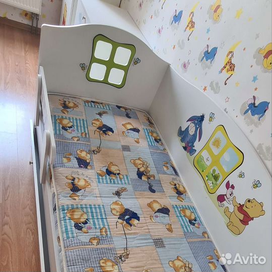 Детская кровать с матрасом бу