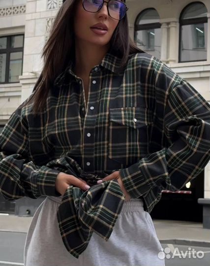 Рубашка женская оверсайз