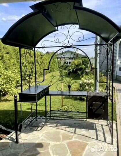 Мангал с печью