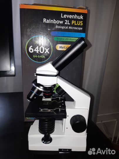 Микроскоп 640х levenhuk rainbow 2l plus