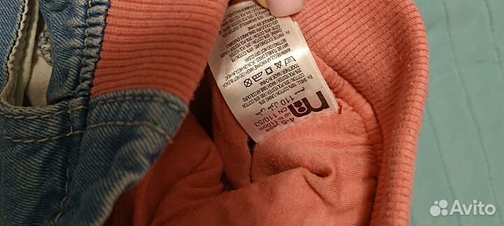 Джинсы для девочки утеплённые